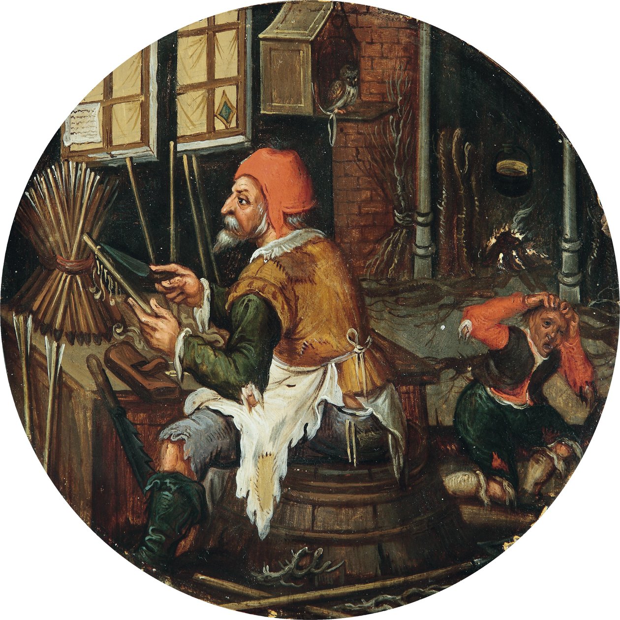 Řezbář šípů od Pieter Brueghel the Younger