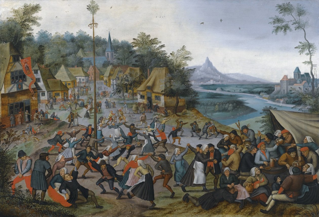 St. Georges Kermis s tancem od Pieter Brueghel the Younger
