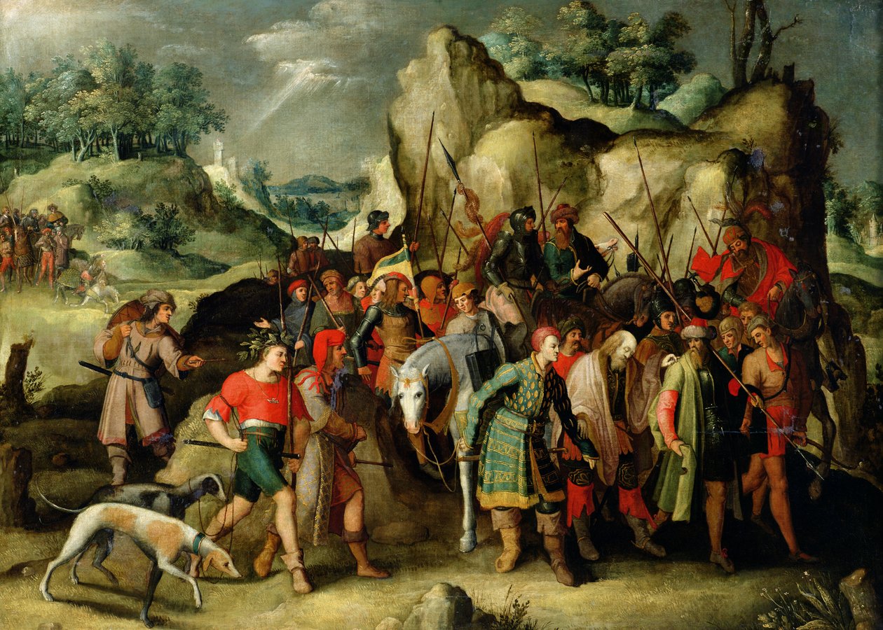 Svatý Pavel vedl po svém obrácení do Damašku od Pieter Brueghel the Younger