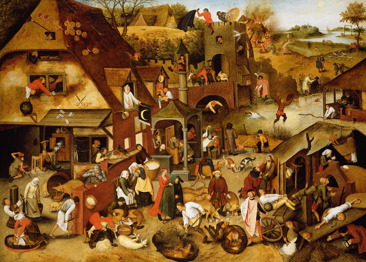 Vlámská přísloví od Pieter Brueghel the Younger