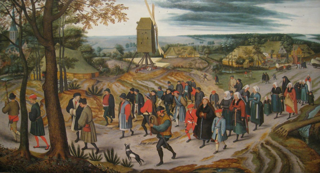 Svatební průvod od Pieter Brueghel the Younger