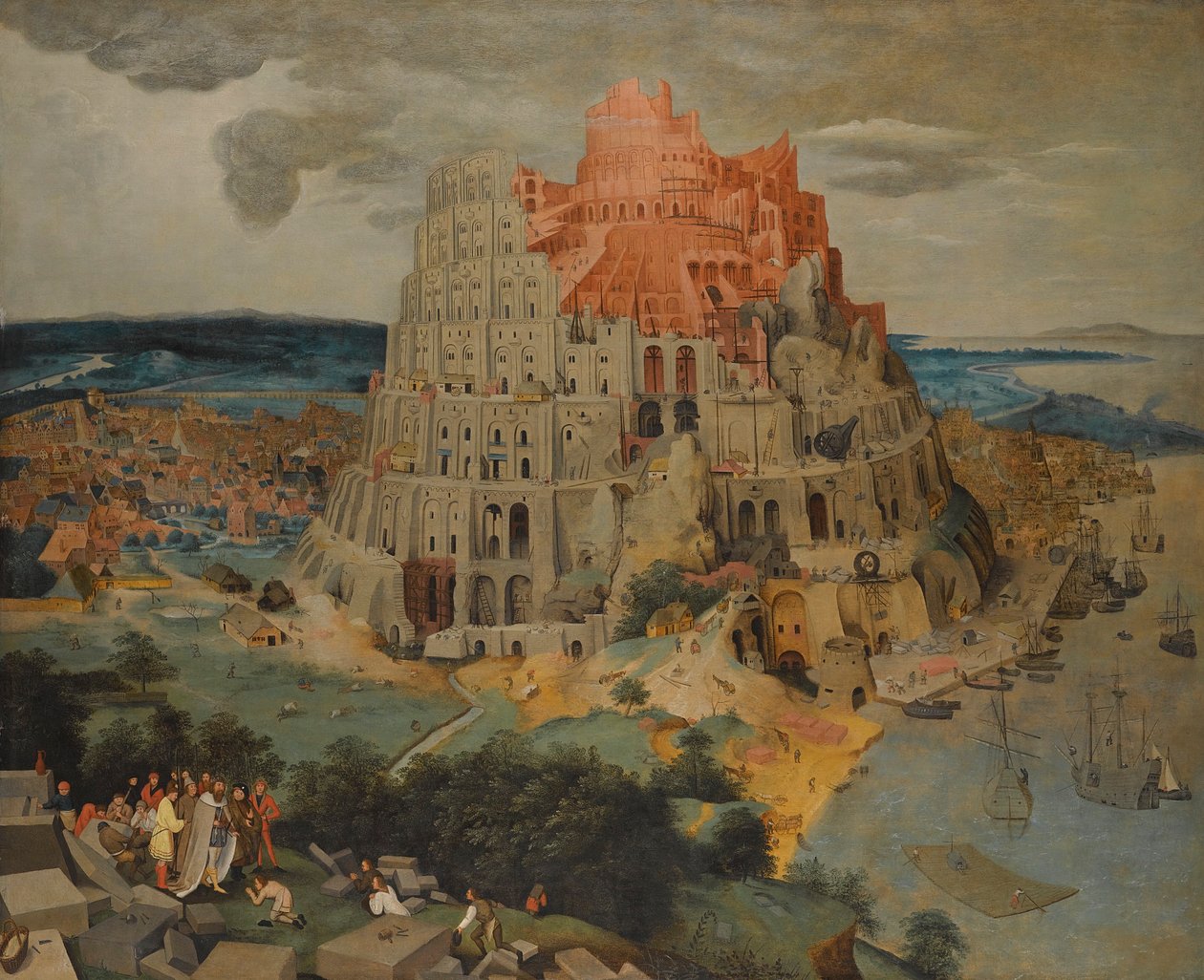 Babylonská věž od Pieter Brueghel the Younger