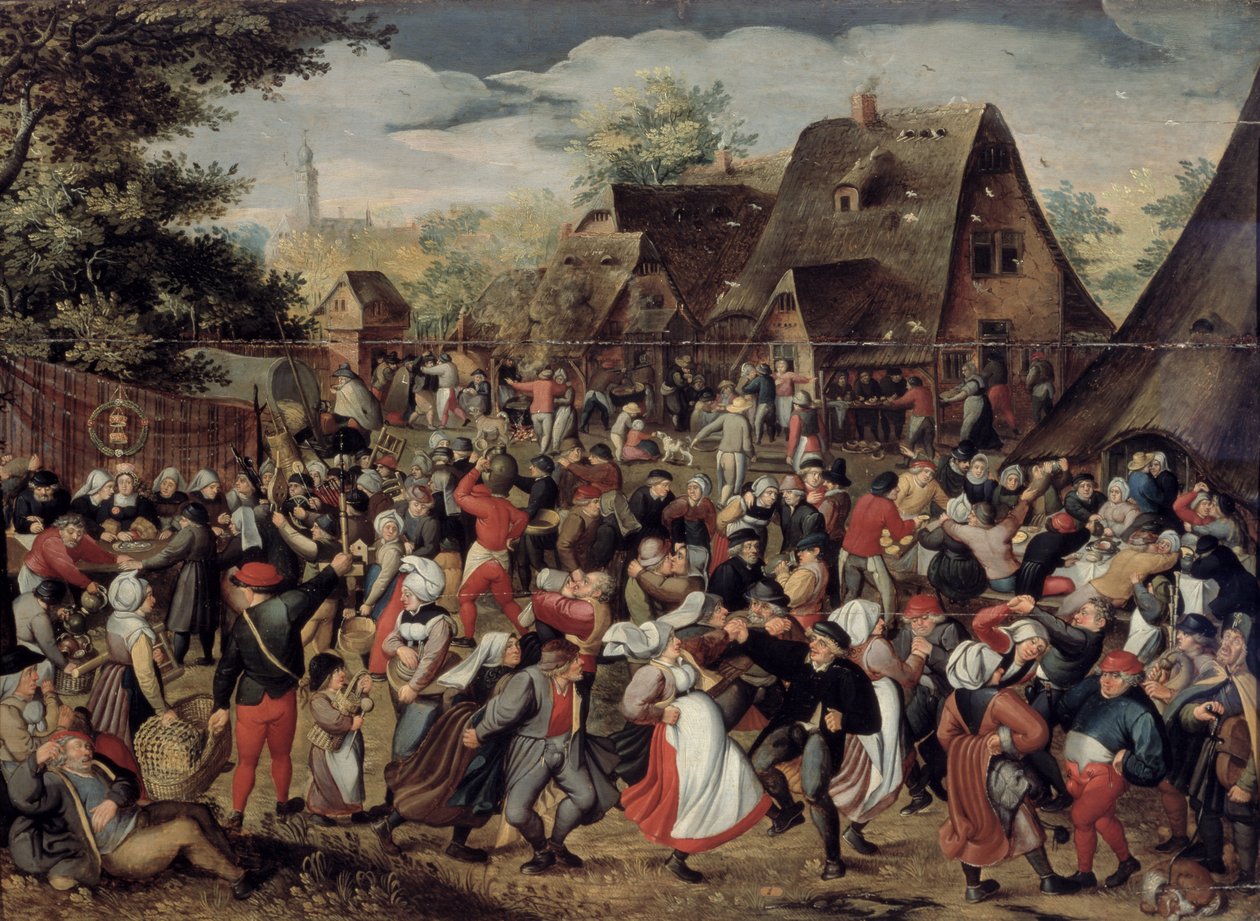 Vesnické slavnosti od Pieter Brueghel the Younger