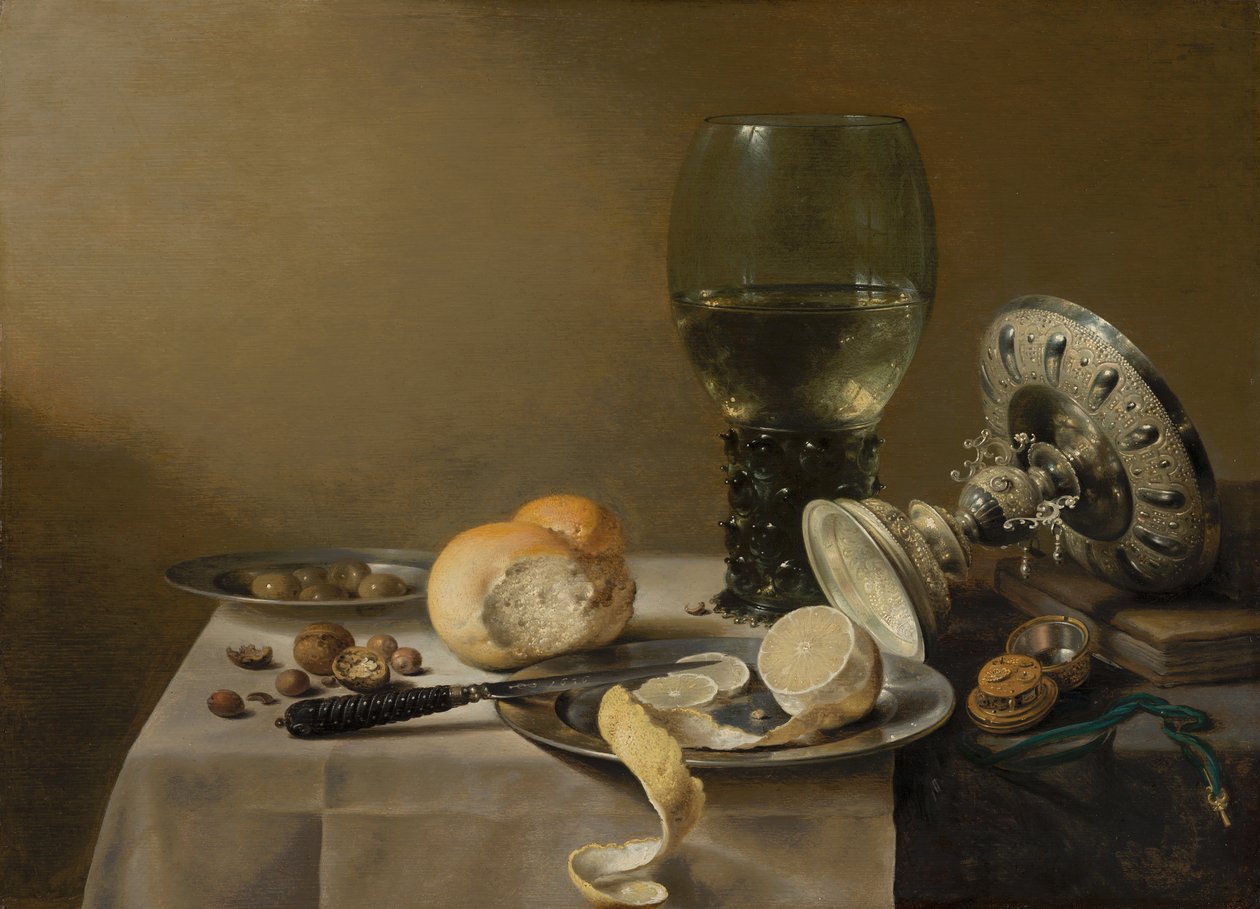 Zátiší s tazzou od Pieter Claesz