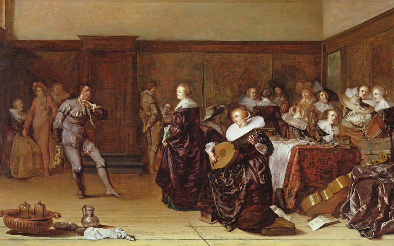 Taneční zábava, 17. století od Pieter Codde