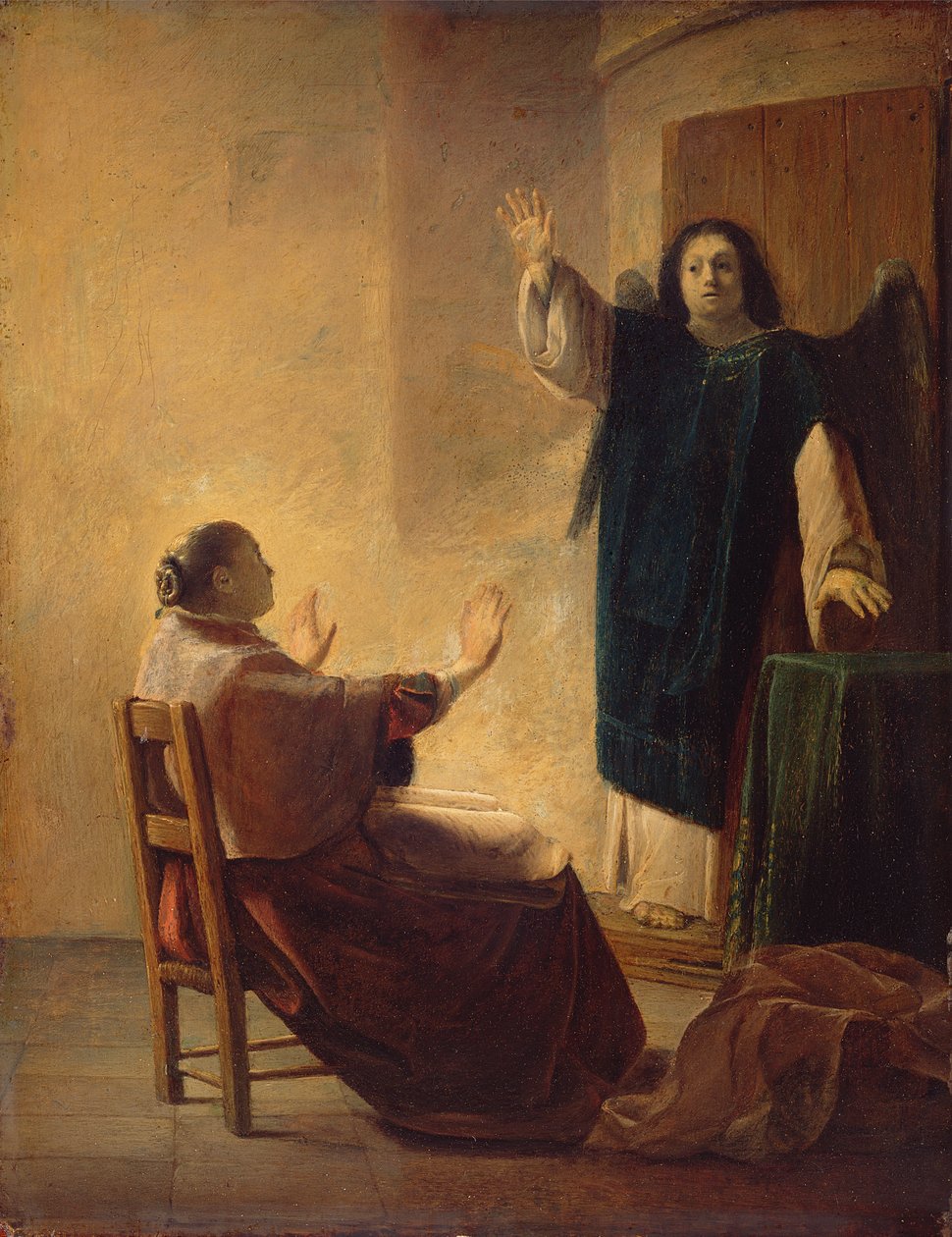 Anděl se zjevuje Anně od Pieter Fransz de Grebber