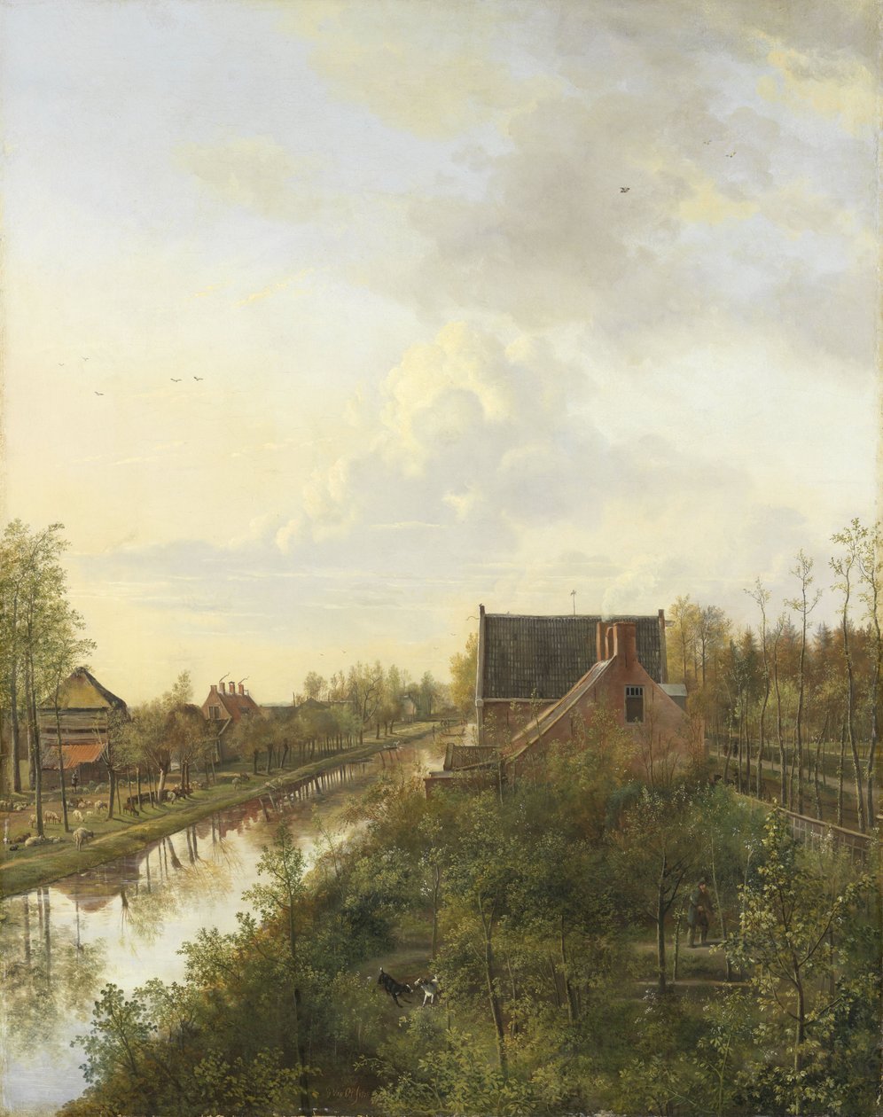Kanál v Graveland, 1818 od Pieter Gerardus van Os