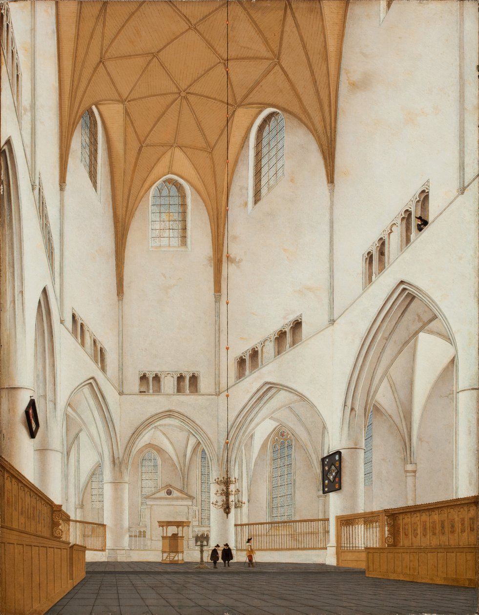 Interiér kostela Sbor St. Bavo v Haarlemu, 1660 od Pieter Janszoon Saenredam