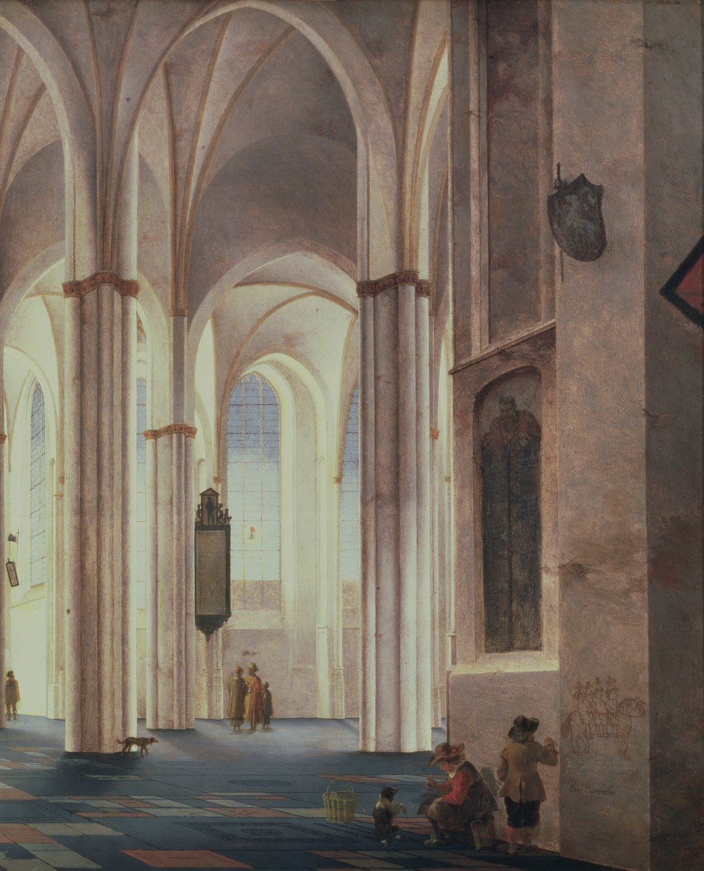 Interiér Buurkerk v Utrechtu, 1644 od Pieter Janszoon Saenredam