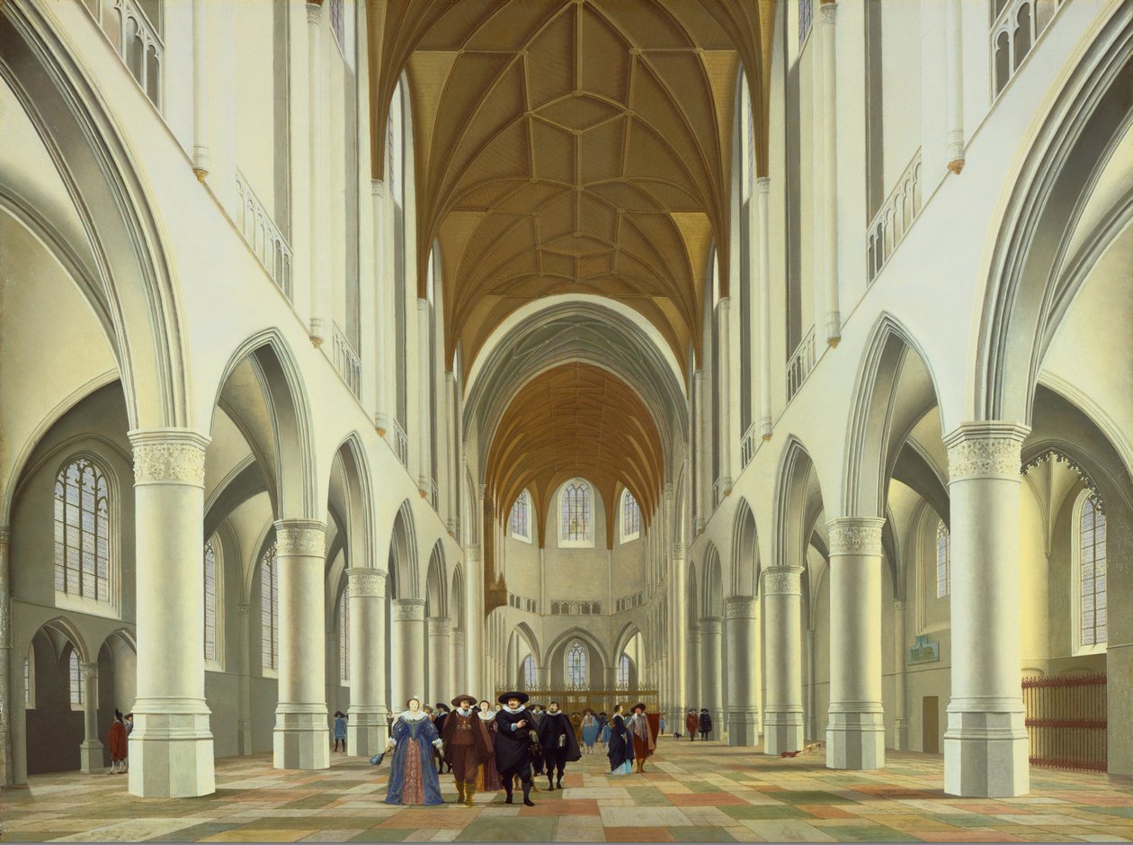 Interiér Saint Bavo, Haarlem od Pieter Janszoon Saenredam
