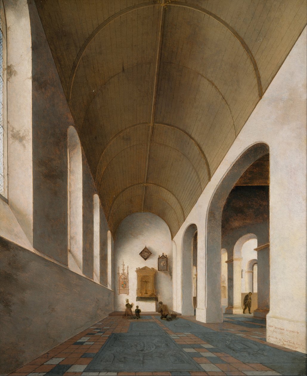 Kaple sv. Antonína v St. Janskerk, Utrecht od Pieter Janszoon Saenredam