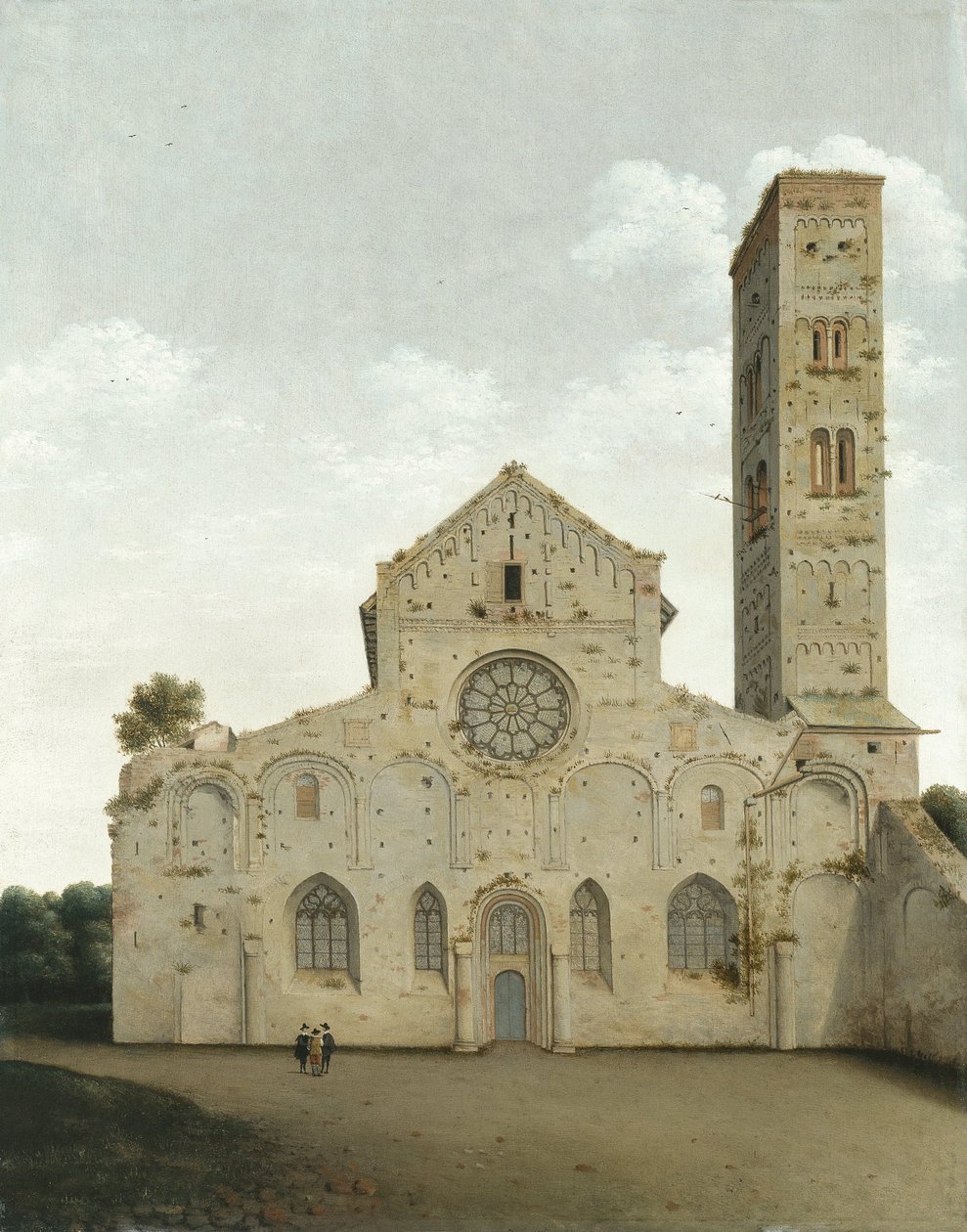 Západní fasáda kostela Panny Marie v Utrechtu od Pieter Janszoon Saenredam
