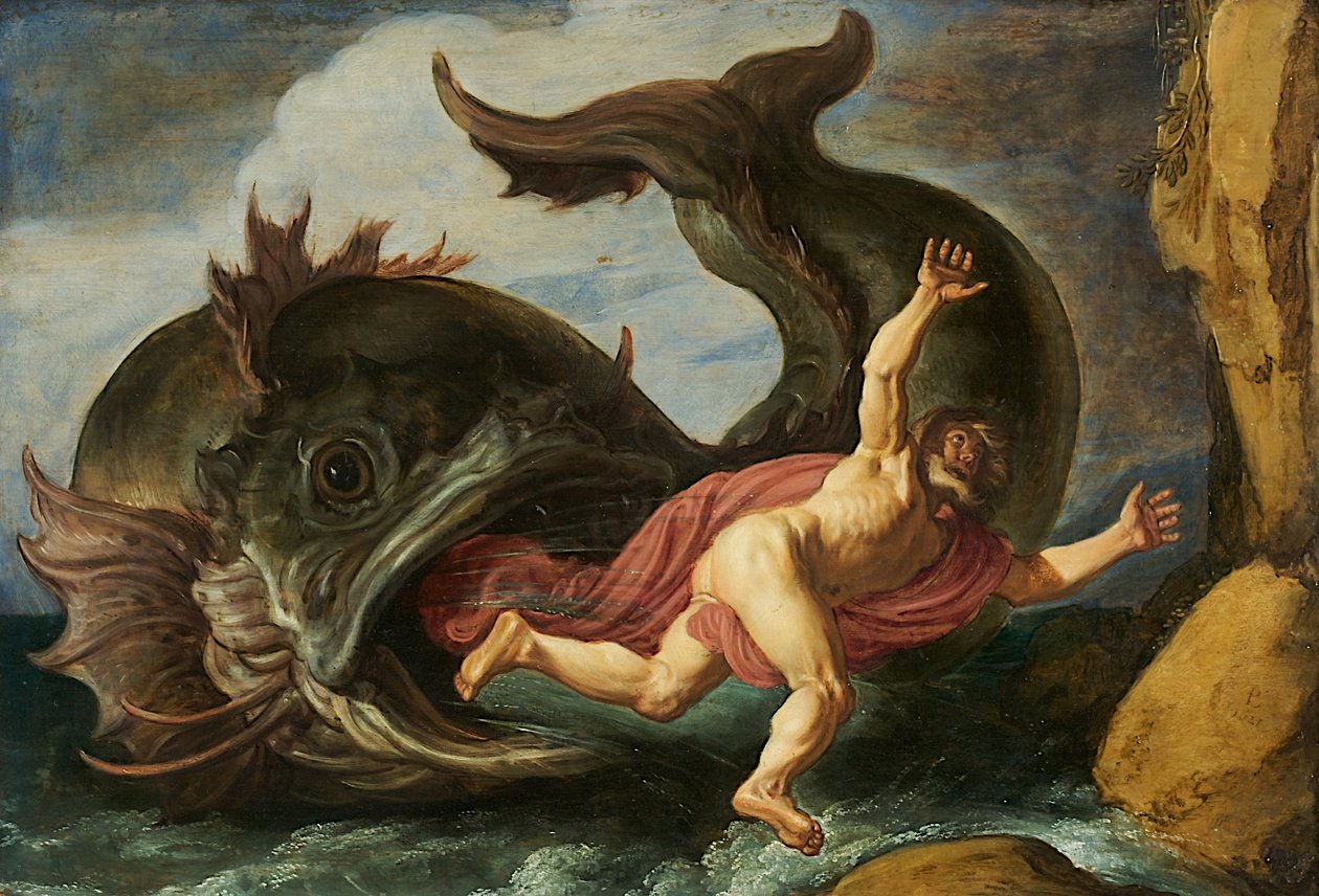 Jonáš a velryba od Pieter Lastman