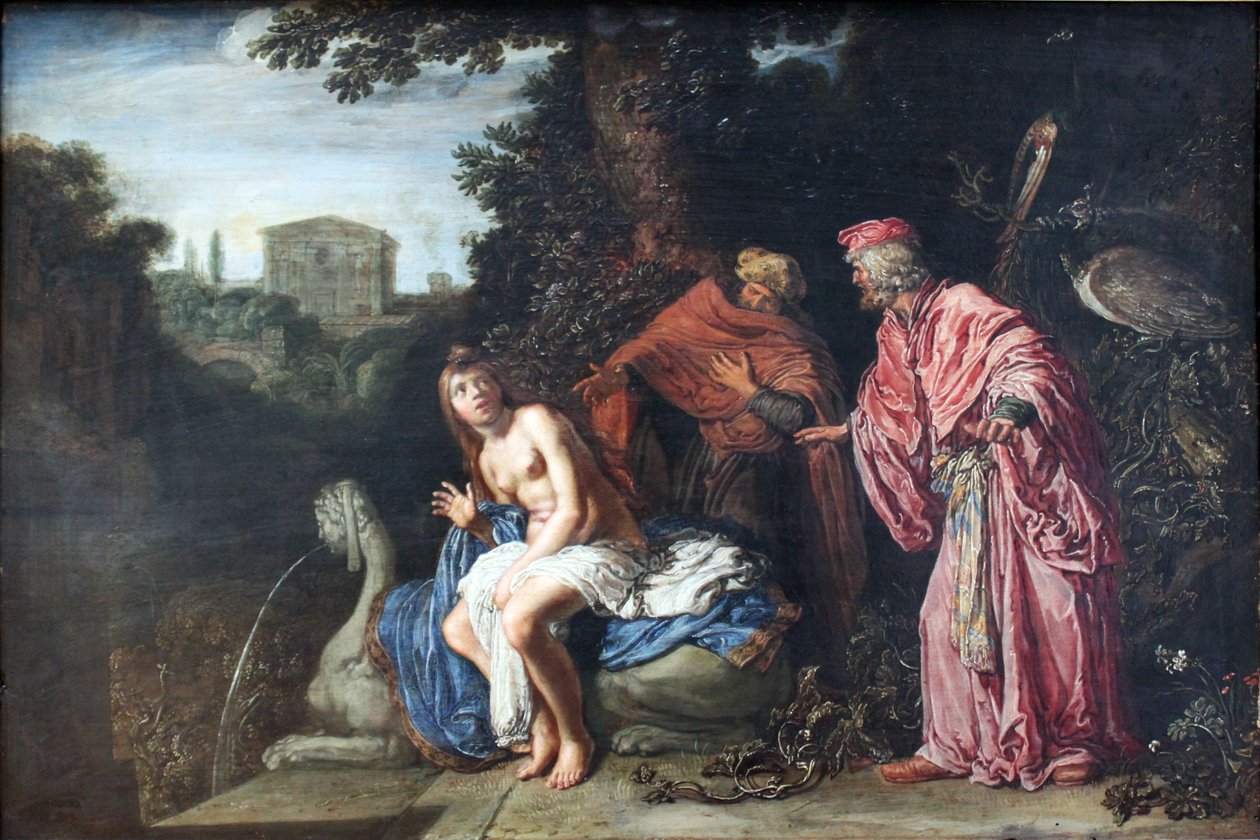 Susanna a dva staří lidé od Pieter Lastman