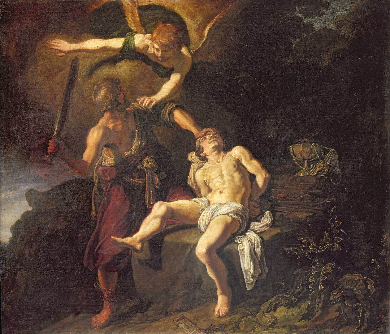 Obětování Izáka, 1616 od Pieter Lastman