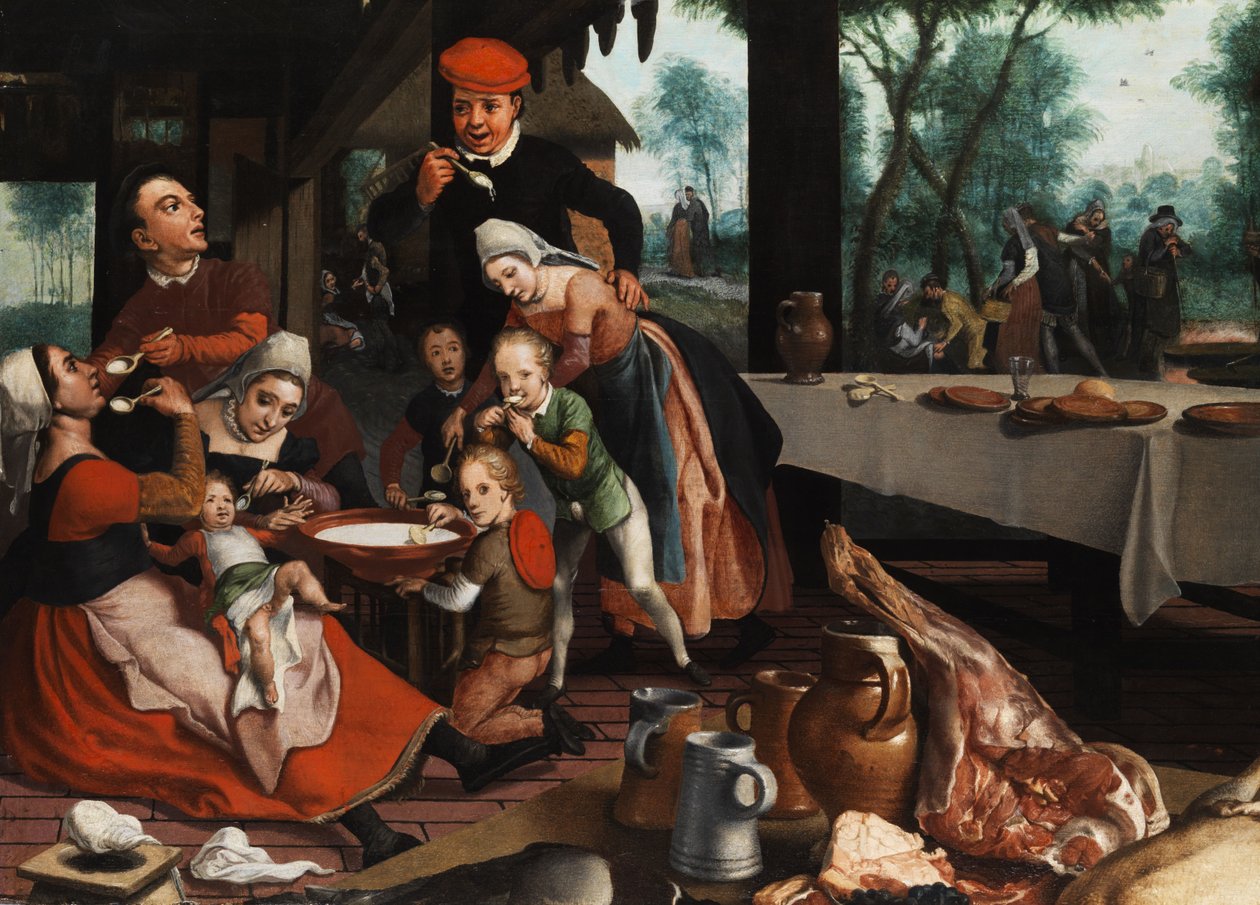 Společné stravování rodiny od Pieter Pietersz the Elder