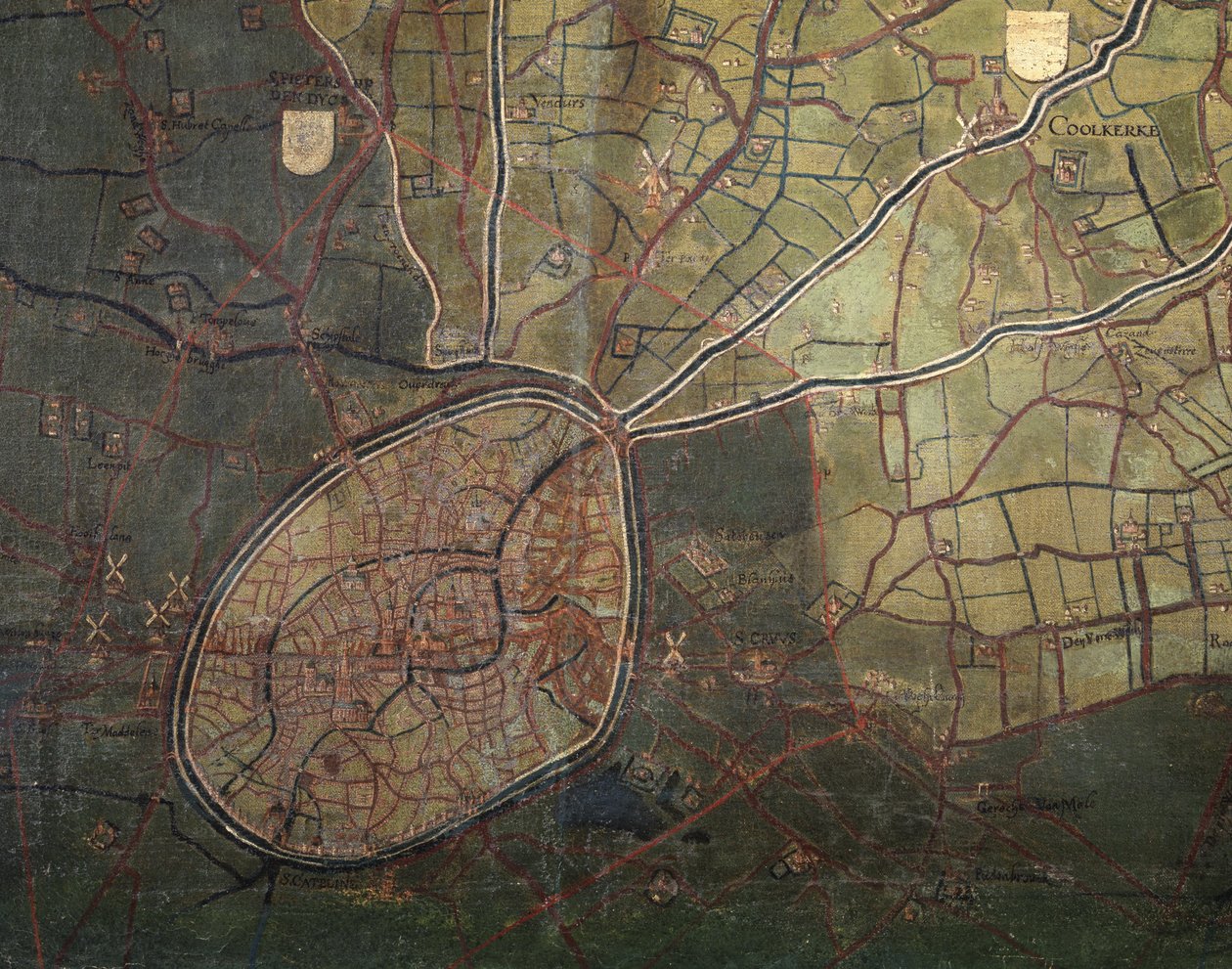 Mapa Brugse Vrije od Pieter Porbus