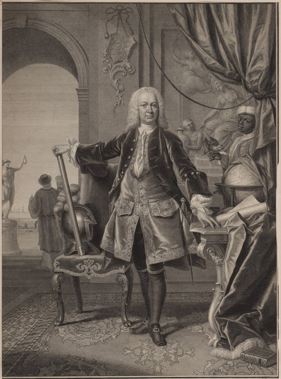 Gustaaf Willem Baron van Imhoff, generální guvernér holandské Východoindické společnosti od Pieter Tanjé