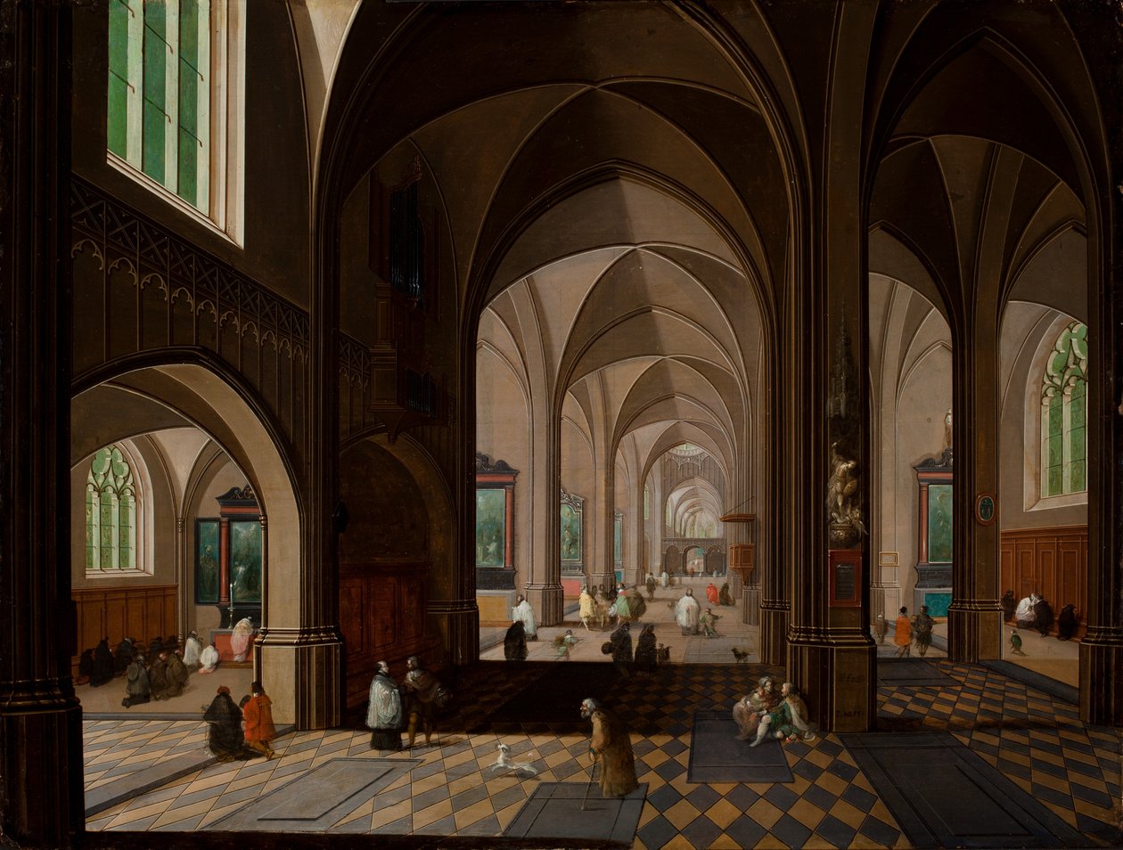 Interiér kostela od Pieter the Younger Neeffs