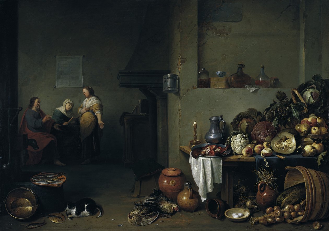 Kristus s Marií a Martou od Pieter de Bloot