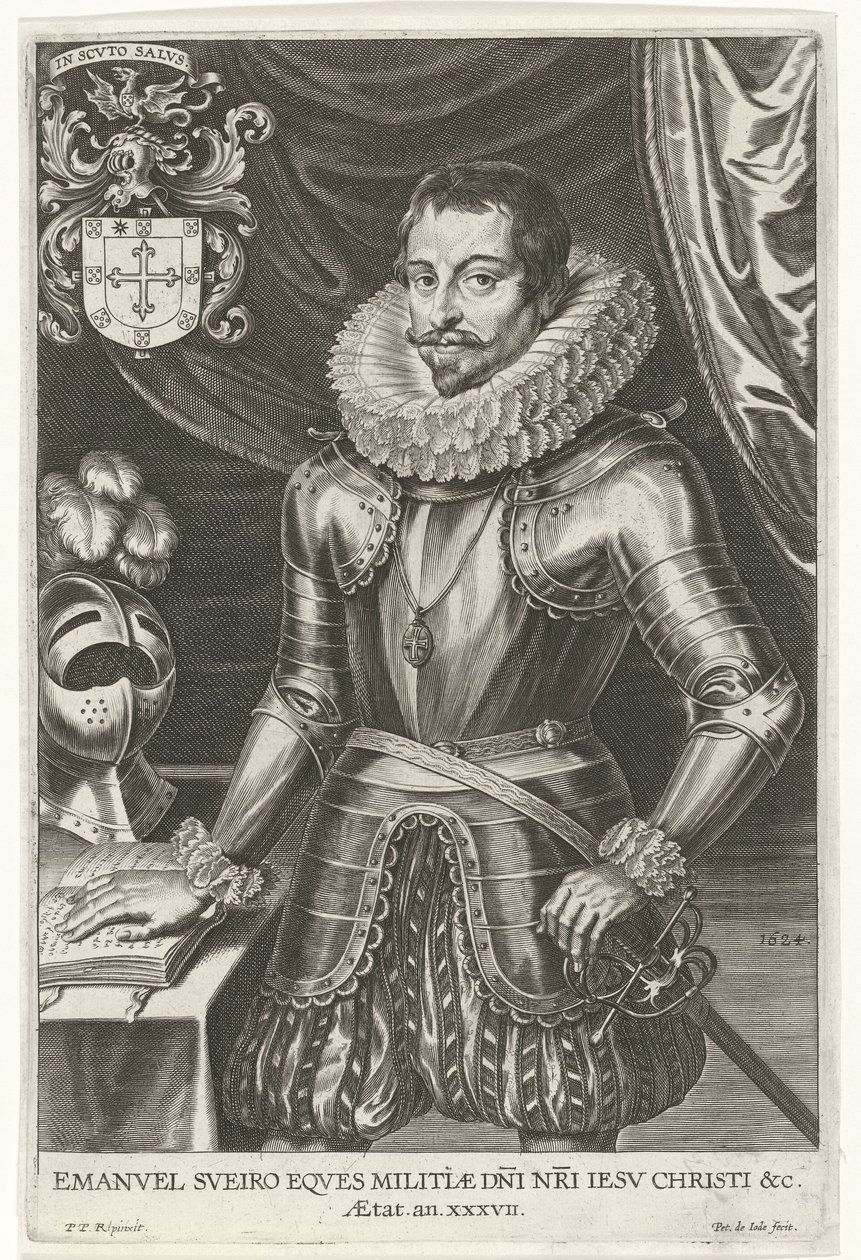 Portrét Emanuela Sueyra, 1624 od Pieter de Jode