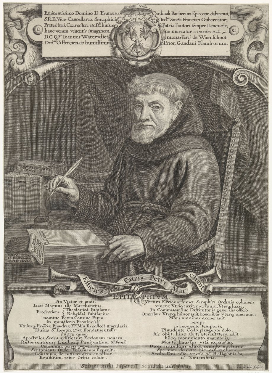 Portrét Pierra Marchanta vyrytý Pieterem de Jode II od Pieter de Jode II