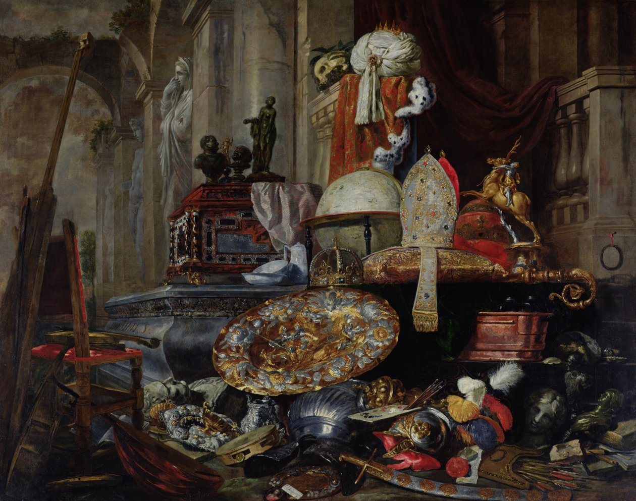 Alegorie marností světa, 1663 od Pieter or Peter Boel