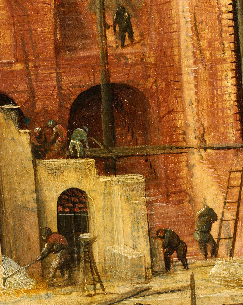 Stavební detail z Babylonské věže, 1563 od Pieter Bruegel the Elder