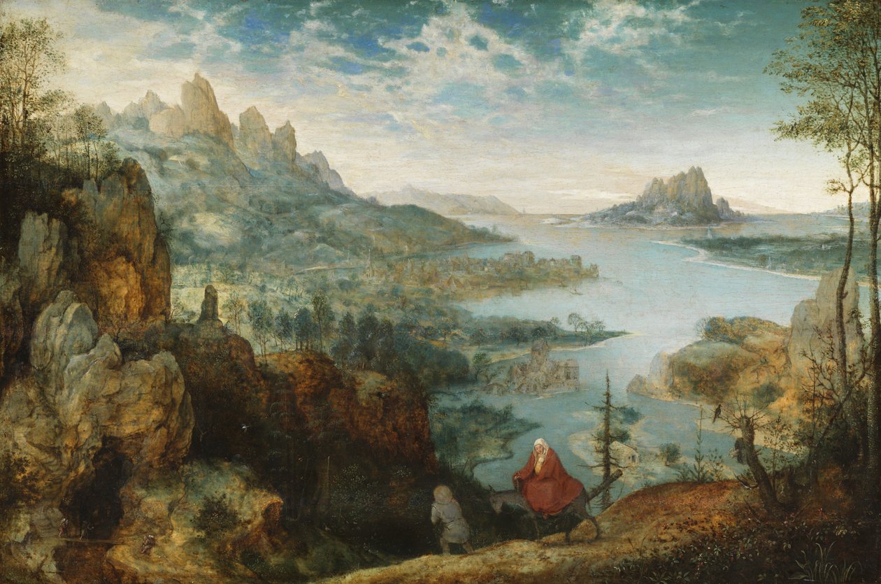 Krajina s útěkem do Egypta, 1563 od Pieter Bruegel the Elder