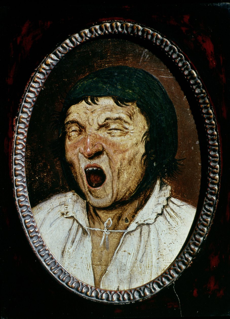 Muž zívání od Pieter Bruegel the Elder