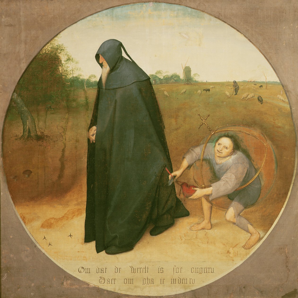 Misantrop, 1568 (tempera na plátně) od Pieter Bruegel the Elder