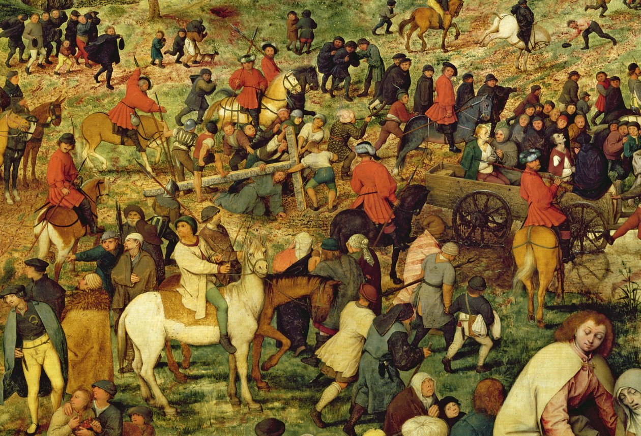 Cesta na Kalvárii, 1564 olej na detailu panelu z roku 186439 od Pieter Bruegel the Elder