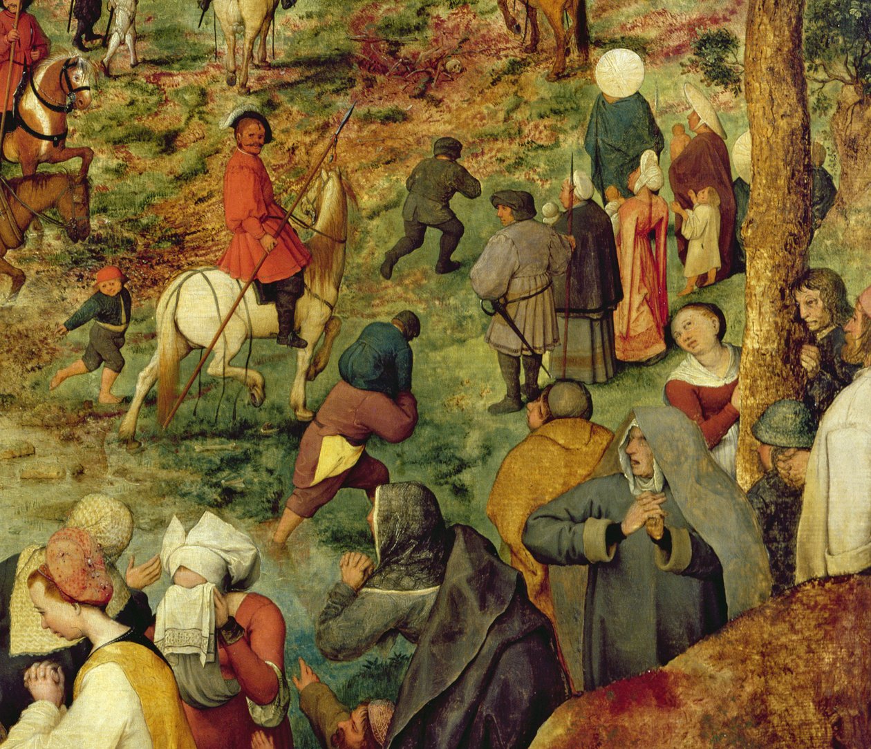Cesta na Kalvárii, 1564 olej na detailu panelu z roku 186439 od Pieter Bruegel the Elder