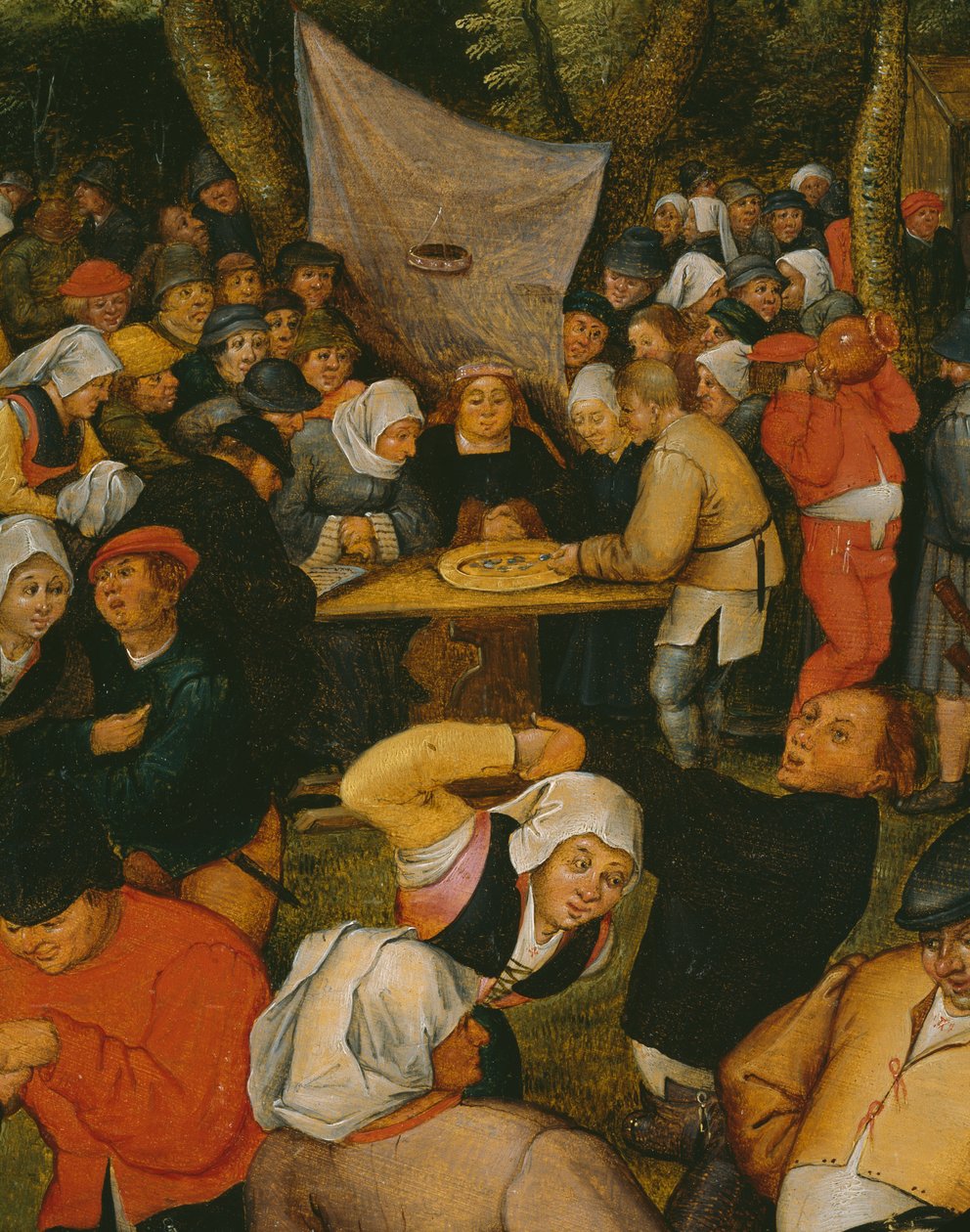 Svatební tanec pod širým nebem, 1610 (detail) (viz také 346631) od Pieter Brueghel the Younger