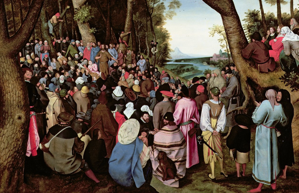 Kázání sv. Jana Křtitele (panel) od Pieter Brueghel the Younger