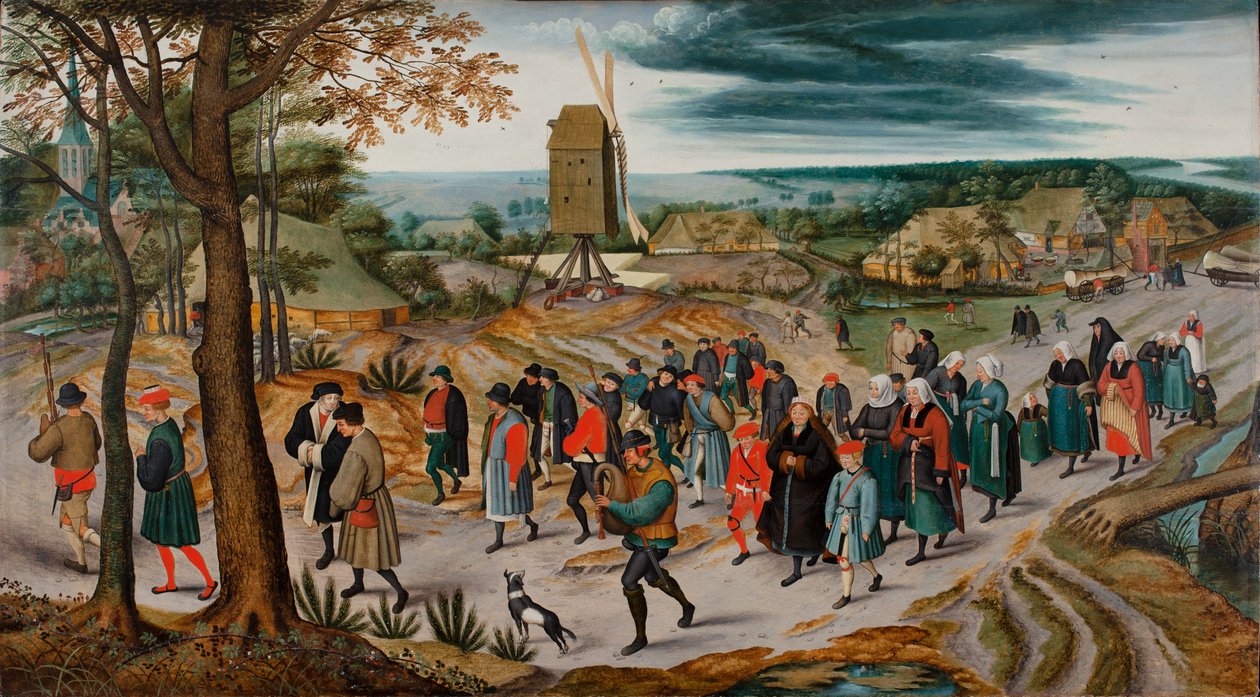 Svatební průvod od Pieter Brueghel the Younger