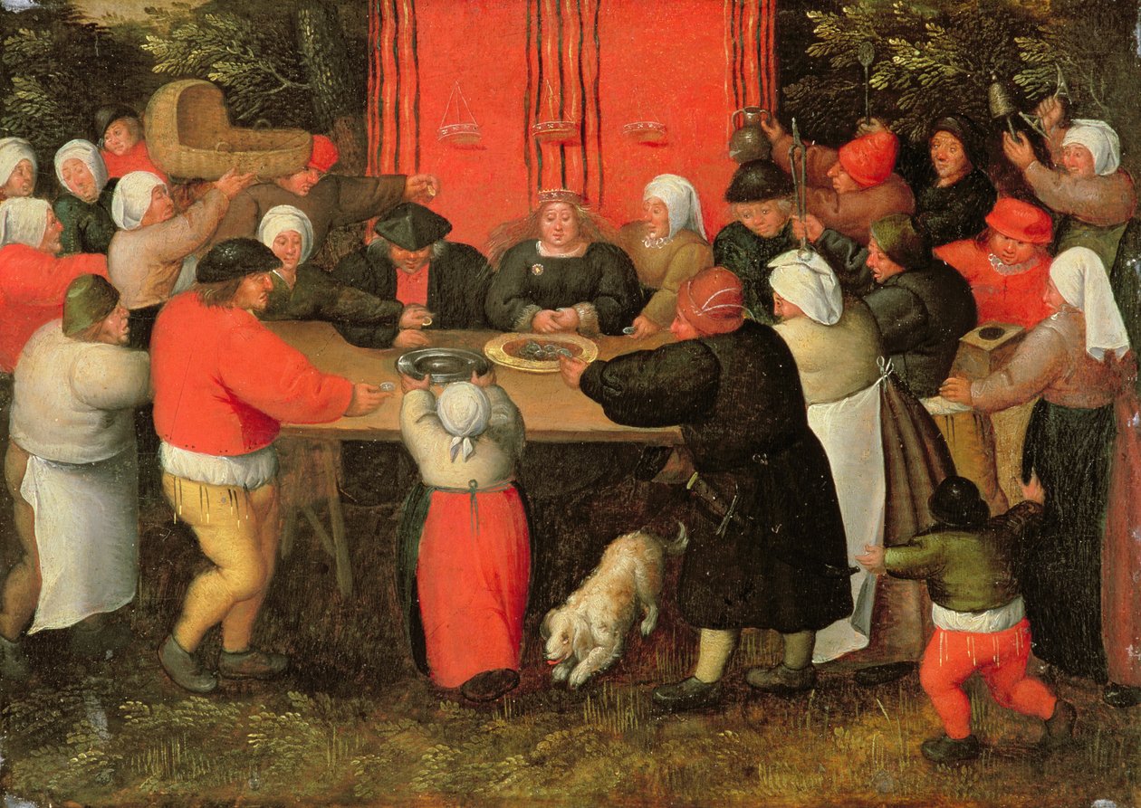 Prezentace dárků (viz 198005) od Pieter Brueghel the Younger