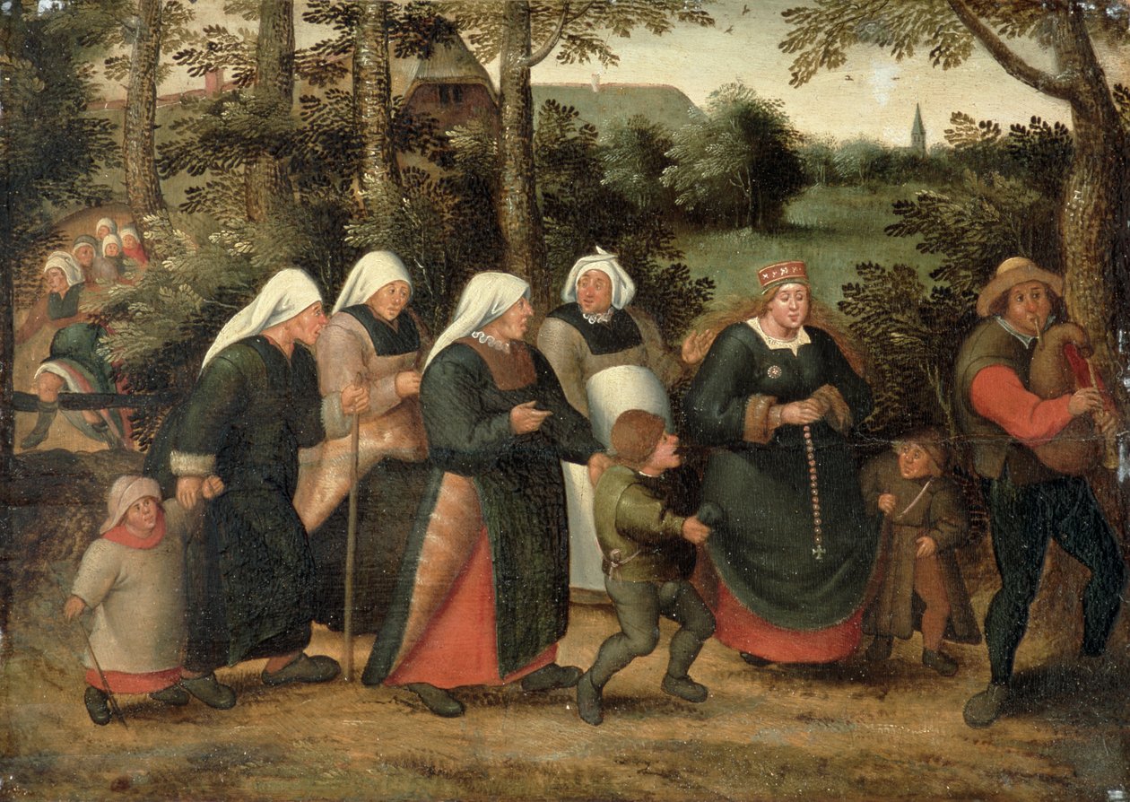 Průvod nevěsty (viz 198004) od Pieter Brueghel the Younger