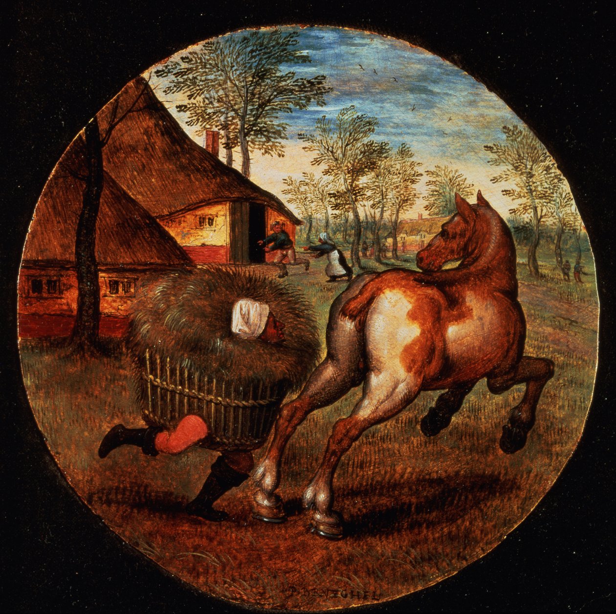 Svět se obrátil vzhůru nohama (panel) od Pieter Brueghel the Younger