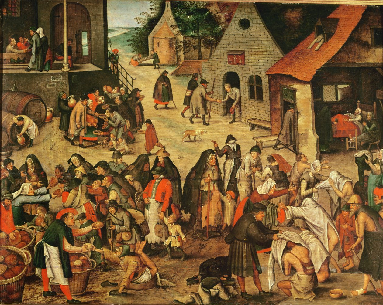 Skutky milosrdenství od Pieter Brueghel the Younger