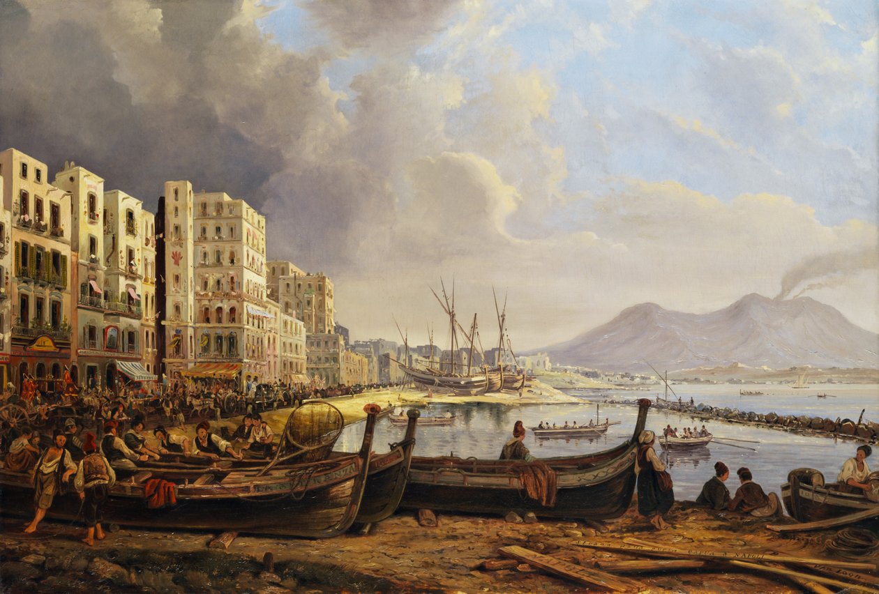 Ulice Porta Capua v Neapoli od Pieter van Loon