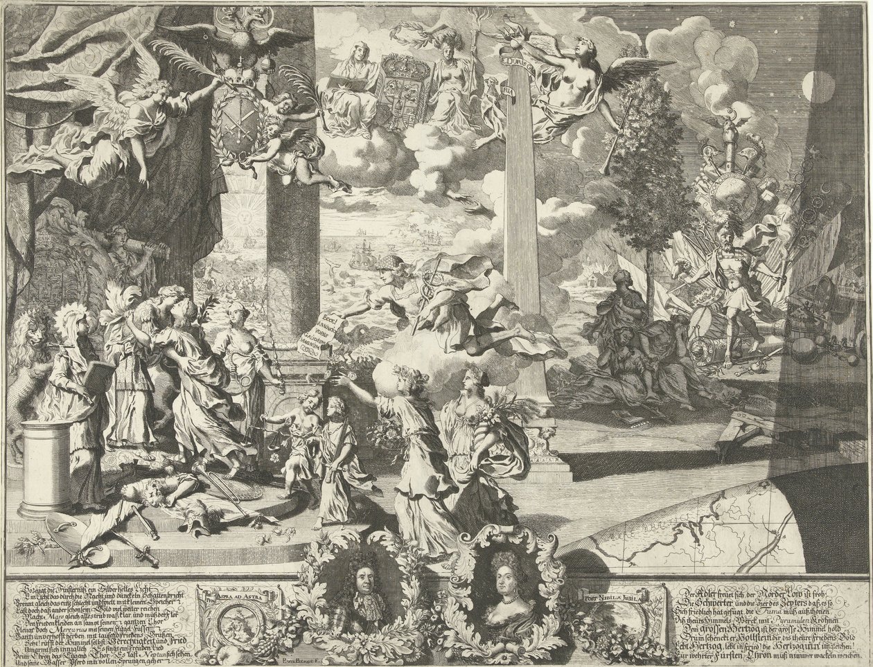 Alegorie o Altonské smlouvě od Pieter van den Berge