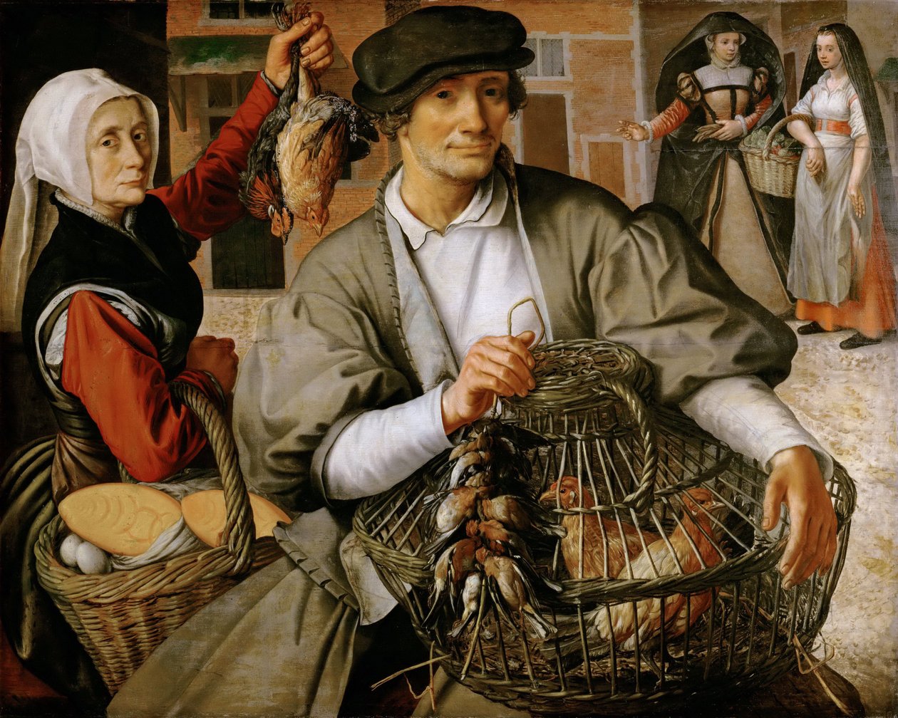 Market Scene, cca 1560-65 (olej na dřevě) od Pieter Aertsen