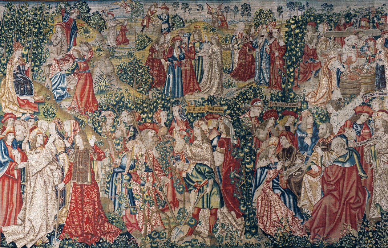 Podobenství o dělnících na vinici, cca 1500 (tapisérie) od Pieter (studio of) Coecke van Aelst