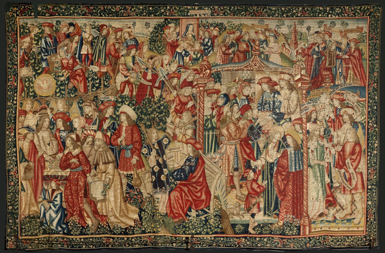 Podobenství o dělnících na vinici, cca 1500 (tapisérie) od Pieter (studio of) Coecke van Aelst