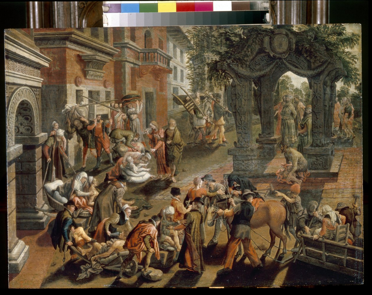 Apoštolové Petr a Jan. (Apoštol Petr a Jan). Obraz Pietera Aertsena (1508-1575), olej na dřevě od Pieter Aertsen