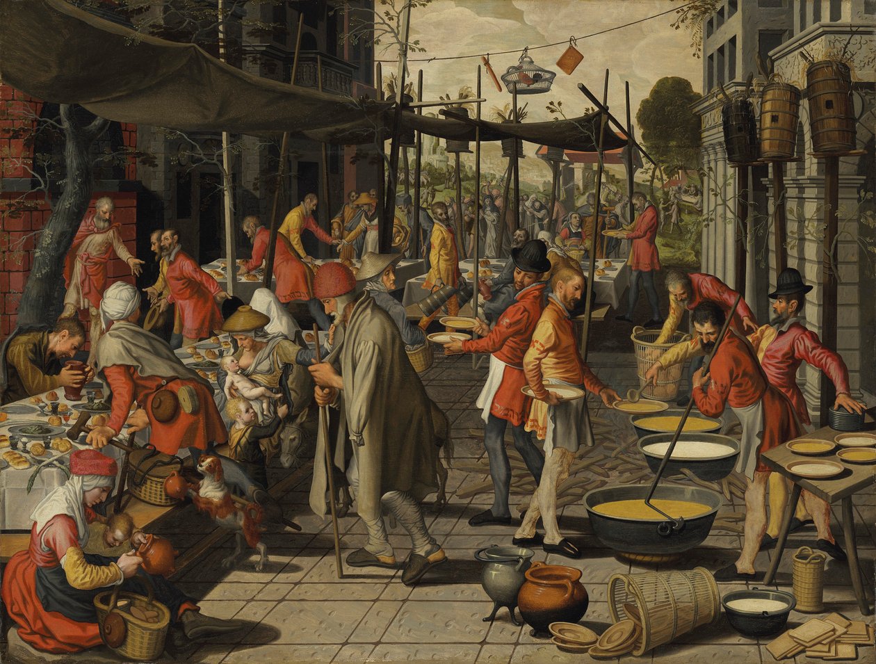 Podobenství o svatební hostině. od Pieter Aertsen