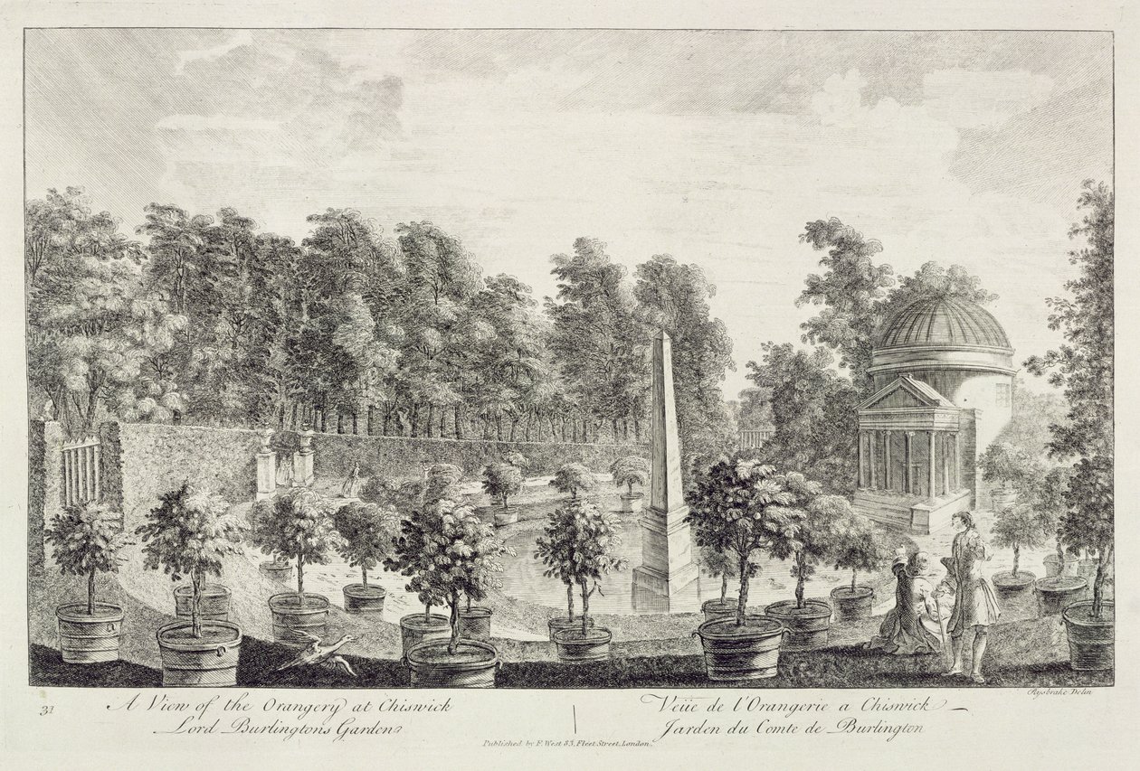 Pohled na Orangery, Lord Burlington