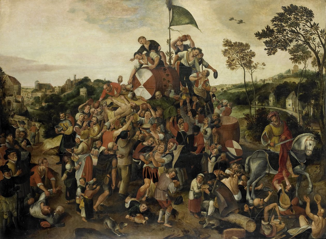 Den svatého Martina Kermis, kolem 1540-98 (olej na panelu) od Pieter Balten