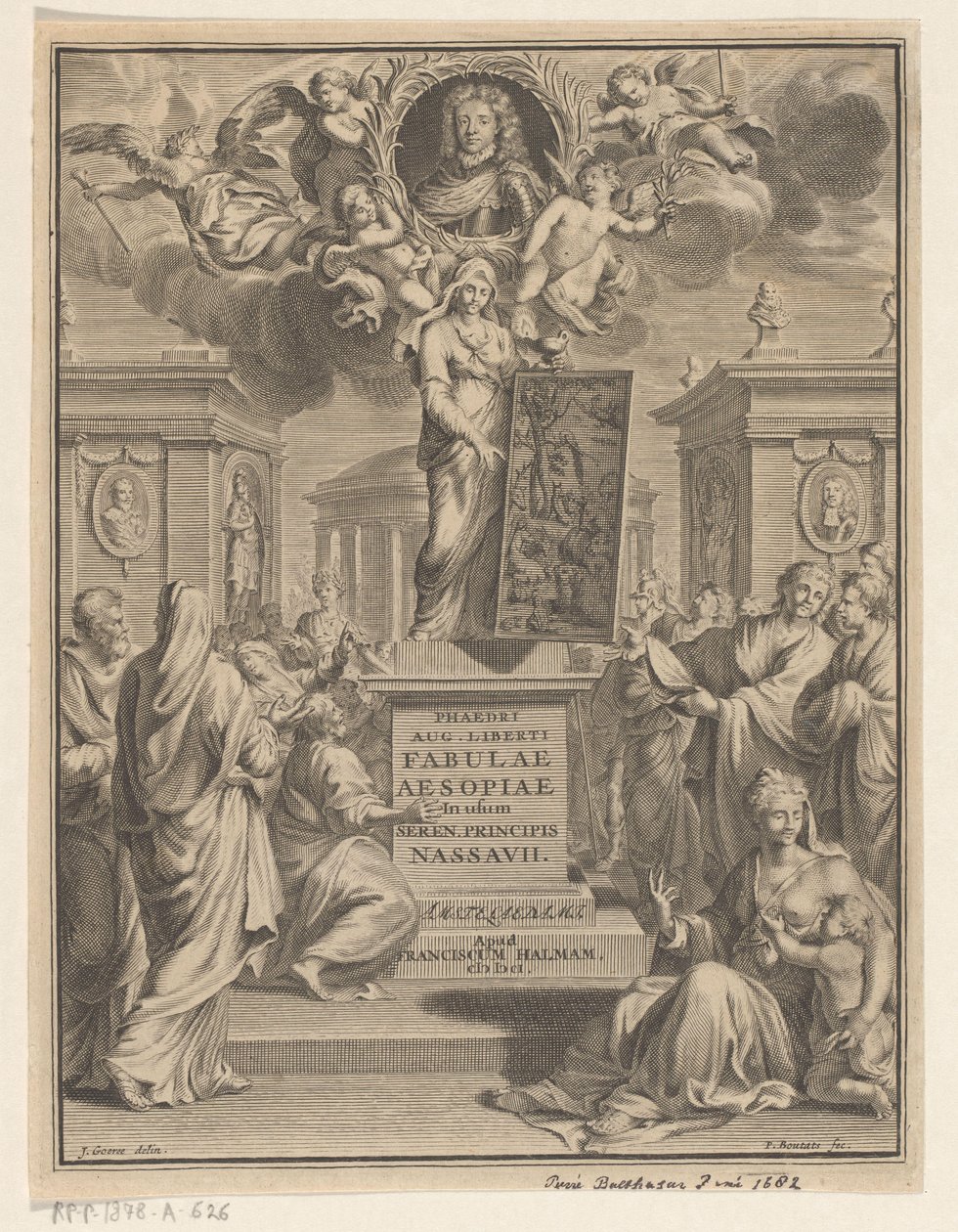 Ezopovy bajky Phaedrus Aug. osvobozen od Ezopových bajek (název na předmětu) od Pieter Balthasar Bouttats